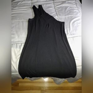 SKIMS PLUS SIZE Soft Lounge Ribbed Cutout One Shoulder Mini Dress